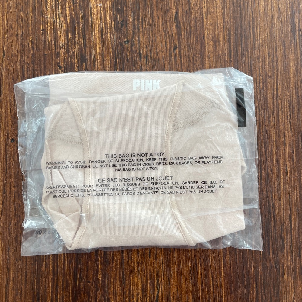 NIP PINK Victoria's Seamless Secret Nude Bikini - Picture 2 of 2
